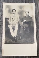 RPPC Of Two Well Dressed Men Seated  picture