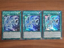 3x Yu-Gi-Oh BACH-DE050 Vision with the Blue Eyes Super Rare NM 1st Ed picture