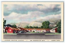 c1940's Ogden Motor Lodge & Restaurant Cottages Roadside Ogden Utah UT Postcard picture