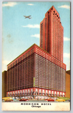 c1940s Morrison Hotel Chicago Illinois Vintage Linen Postcard picture