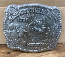 Hesston National Finals Rodeo NFR Commemorative 1996 AGCO Belt Buckle picture
