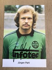 Jürgen Pahl, Germany 🇩🇪 Eintracht Frankfurt 1982/83 hand signed picture