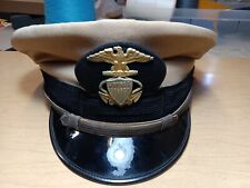 US Navy Sea Cadet Corps USNSCC Vintage Uniform Visor Cap Hat 7 1/8 picture