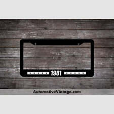 1981 Car Year License Plate Frame picture
