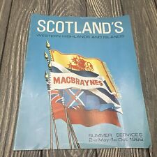 Vtg Scotland's Western Highlands and Islands MacBraynes Summer 1966 Book picture