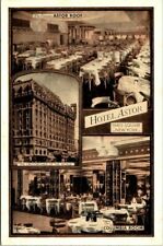 c1930s New York City Hotel Astor Time Square Columbia Room Astor Roof Postcard picture