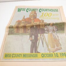 Wise County Messenger October 10 1996 100 Year Anniversary County Courthouse picture