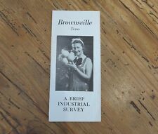 Original circa 1935 Brownsville Texas Brochure, 