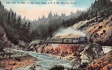 Cow Creek OR Oregon Umpqua River Train Railroad Railway RPO Vtg Postcard B17 picture
