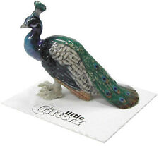 ➸ LITTLE CRITTERZ Bird Miniature Figurine Peacock Shimmer  picture