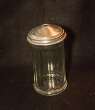 Vintage Diner Style Clear Glass Metal Top Sugar Dispenser, Chicago picture