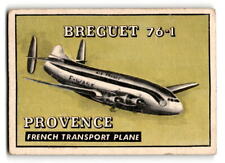 1952 Topps Wings #183 Breguet 76-1 Provence French Transport Plane picture