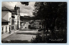 Pátzcuaro Michoacan Mexico Postcard Lloreda Street 1948 Posted RPPC Photo picture