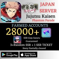 [JP] Gojo Satoru+28000 Gems |Jujutsu Kaisen Phantom Parade Farmed Reroll Account picture