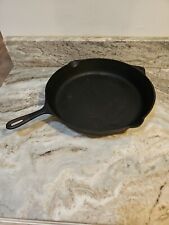 Rare Unmarked No. 14 Large 15 Inch Cast Iron Heat Ring Skillet. Made in USA picture