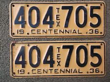 ✈✈✈🗽🗽🗽   TEXAS   1936     License Plates picture