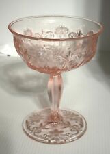Vintage US Glass Company Plymouth Rock HTF Pink Sherbet Glass (11 Available) picture