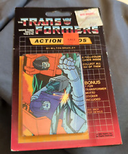 Vintage 1985 Transformers Action Cards Autobot Trapped Unopened Sealed Pack 124 picture