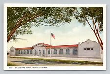 Postcard Galen Clarke School Merced California CA, Vintage D8 picture
