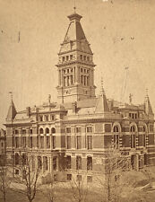Ann Arbor, Michigan ~ Court House Washtenaw County ~ Antique Stereoview Photo picture