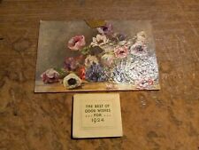 1924 Raphael Tuck & Sons  Calendar   Flowers picture