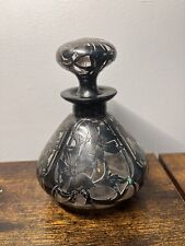 Alvin Sterling Silver Overlay Perfume Bottle Art Nouveau picture