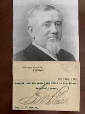 GEORGE M. PULLMAN LETTER SIGNED, RAILROAD SLEEPING CARS, FREEDMEN, INDUSTRIALIST picture