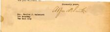 SIGNED Alfred E. Smith Governor Of New York Signed Letter (Partial) Autograph  picture