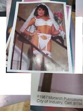 Vintage Fredericks of Hollywood Lingerie Model Poster 1987 Monarch Bride picture