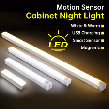 Motion Sensor Under Cabinet Closet Light USB Rechargeable Kitchen Night Lamp picture