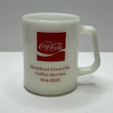 Coca Cola Rockford IL Federal Heat Proof Coffee Mug Made USA Original D Handle picture
