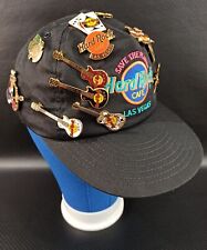 Vintage Instant Classic Hard Rock Café Las Vegas Nevada Pin/Pinback Black Hat picture