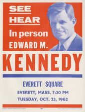 1962 Edward Ted Kennedy Massachusetts U.S. Senate Campaign Event Handbill (5431) picture