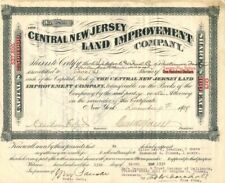 Central New Jersey Land Improvement Co. - Stock Certificate - General Stocks picture