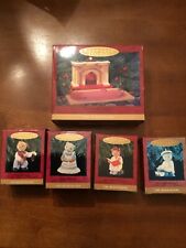 Vintage Hallmark Beringer Bears Ornaments -Complete Set Of 5 picture