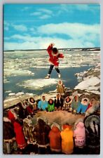 Kotzebue Alaska Postcard Blanket Tossing Eskimos Sports Wien Air Alaska Arctic picture