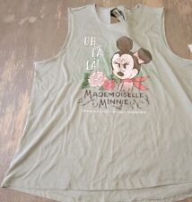 Disney France Epcot World Showcase Mademoiselle Minnie Mouse Tank Top Large NWT picture