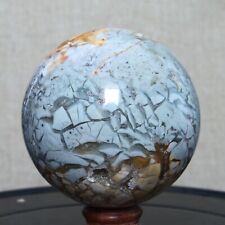 B8697-83mm-797g Amazing Natural Ocean Ibis Jasper Orbicular Sphere Reiki Crystal picture