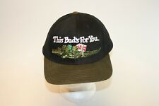 Vintage 1995 Budweiser Anheuser-Busch Frog Hat Embroidered Adjustable Snapback picture