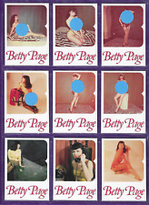 9 Betty Page Mint PAGE PIX Trading Cards 1950s photos on 1991 cards  #28 to #36 picture