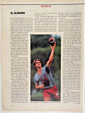 Mike Shula Alabama Football Coach Ray Perkins Vintage 1984 Magazine Article picture