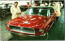 Ford Mustang Dearborn MI Assembly Plant Vintage Postcard P09 picture