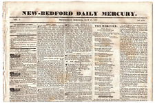 New-Bedford Daily Mercury, Volume 7, No. 1722, Wednesday, July 19, 1837 picture