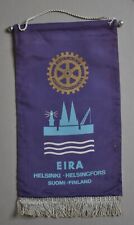 Vintage Rotary International Small Wall Banner Flag EIRA picture