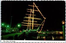 Postcard - The Star of India - Maritime Museum of San Diego, California picture