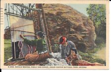 1947 Postmark Linen Postcard NAVAJO WEAVER, GRAND CANYON NATIONAL PARK picture
