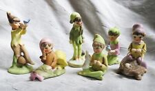 SET OF 6 Josef Originals 700 Garden Fairy Elf Pixie Figurines Woodland Elves picture