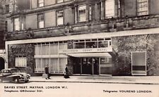RPPC London England Davies Street Grosvenor Court Hotel Photo Postcard D24 picture