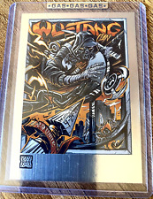 WU-TANG CLAN Houston TX 2023 GAS SILVER RAIN FOIL Poster Trading Card #/50 picture