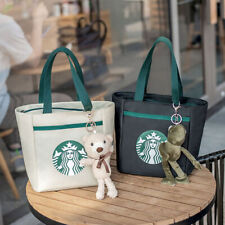 New Starbucks Version Tote Bag Lunch Box Bags Work Tote Bags W/pendant Best Gift picture